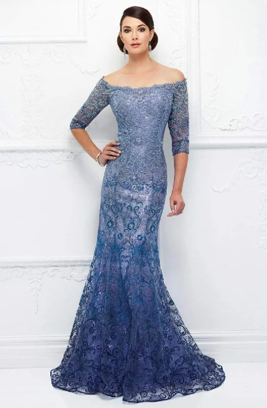 Ivonne D for Mon Cheri - 118D07 Ombre Sequined Tulle Mother of the Groom Gown Disco Ivonne D for Mon Cheri - 118D07 Ombre Sequined Tulle Mother of the Groom Gown Disco