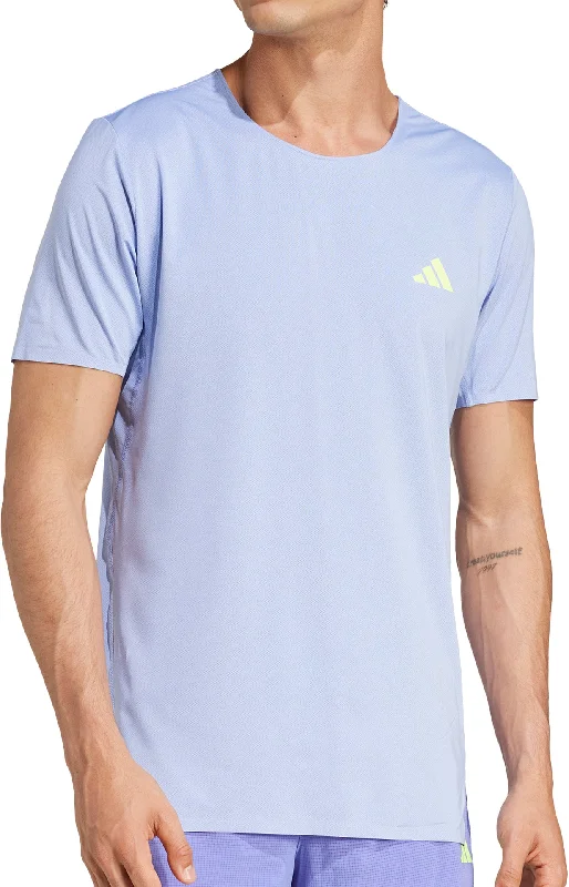 adidas Adizero Short Sleeve Mens Running Top - Blue Hip Women's Urban