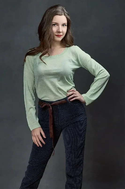 Suzan Woman Pullover Crewneck Alpaca Business