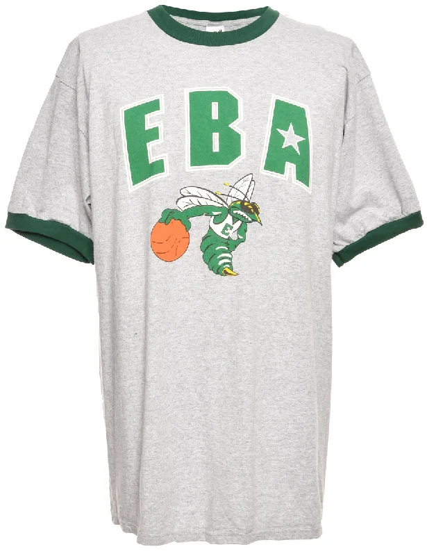 EBA Ringer T-shirt - XL Preppy Women's College