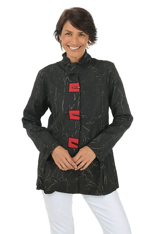 Golden Crackle Wire Collar Shirt Dynamic Women's High - energy