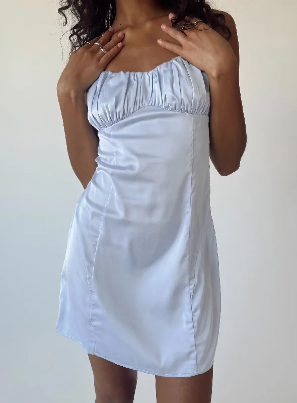 Zaxie Mini Dress Blue Youthful Women's Pop