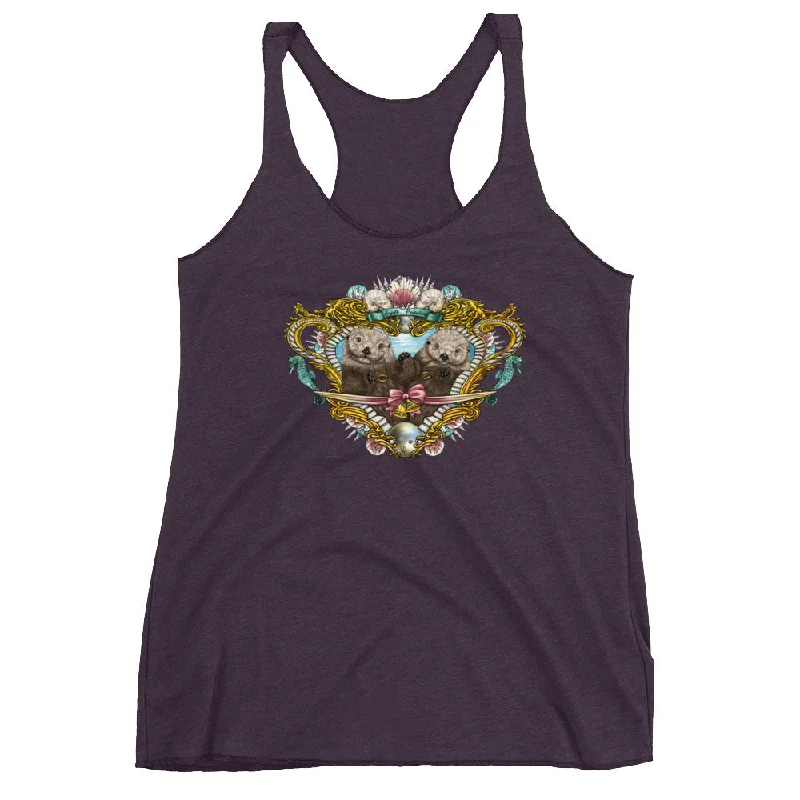 Otterly in Love Racerback Tank Traditional Women's 
