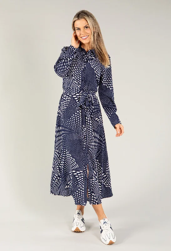 Multi Spotted Dress Casual Women's Japanese 