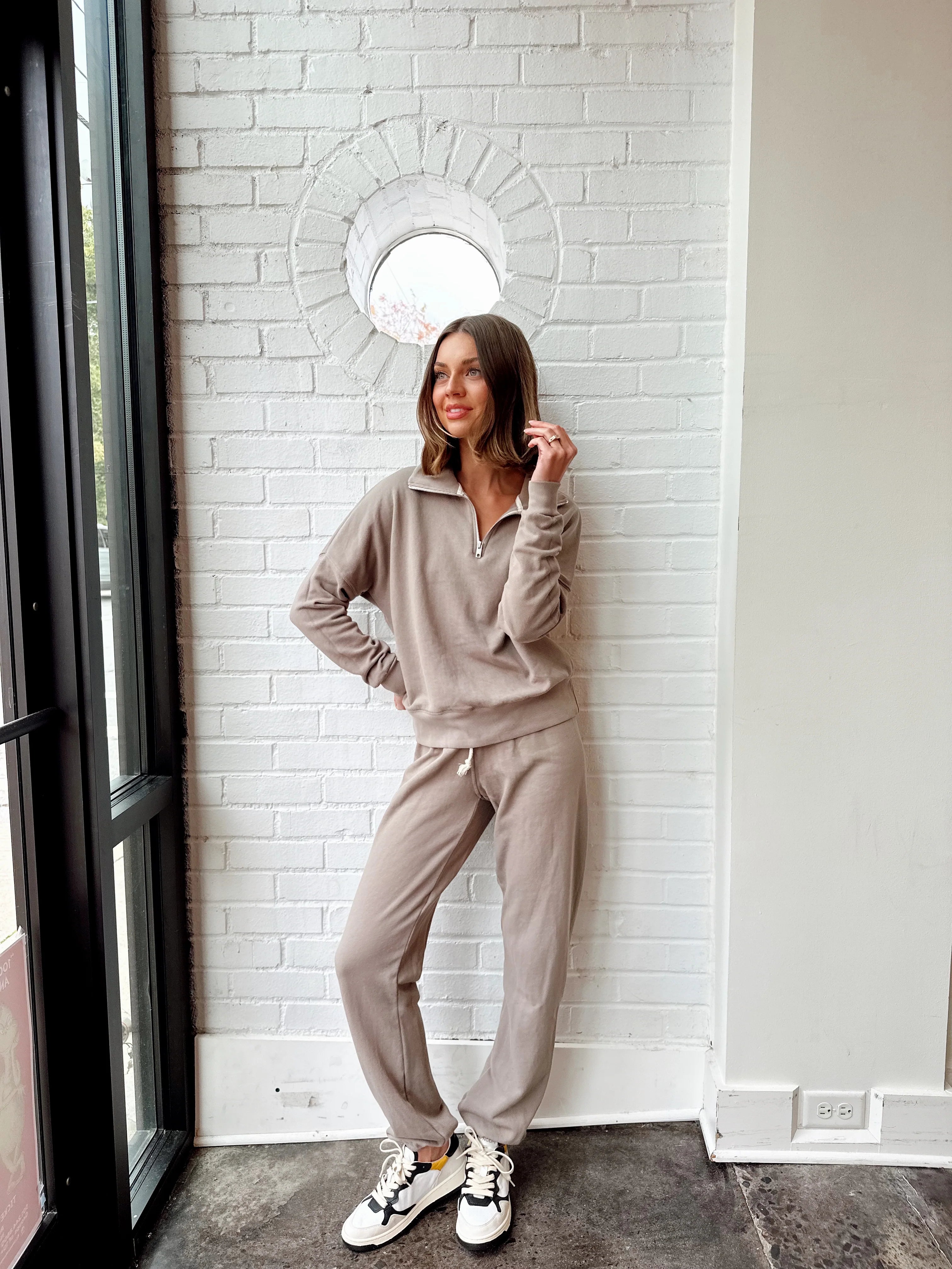 MAREN FRENCH TERRY HALF ZIP Youthful Women's Anime - inspired