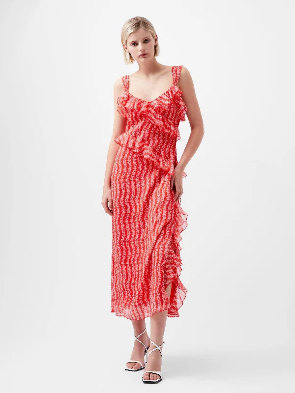Frances Crinkle Ruffle Dress Modern Women's 