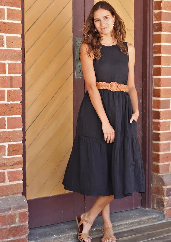 Tully Dress Black Refined Women's Velvet