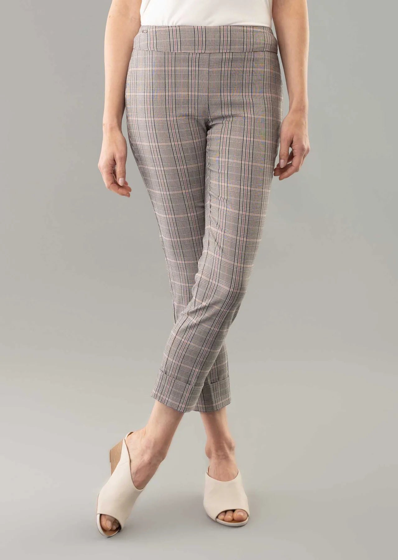 Birmingham Plaid 26'' Crop Ankle Pant With Cuffs Scandinavian