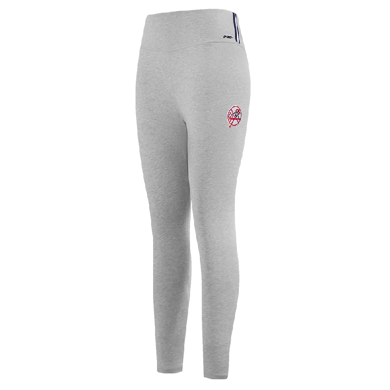 MLB NEW YORK YANKEES MASHUP WOMEN'S JERSEY LEGGING (HEATHER GREY) Refined Women's 