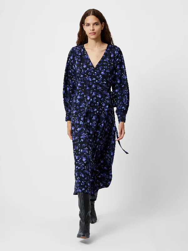 Aden Wrap Long Sleeve Dress Minimalist Women's Casual