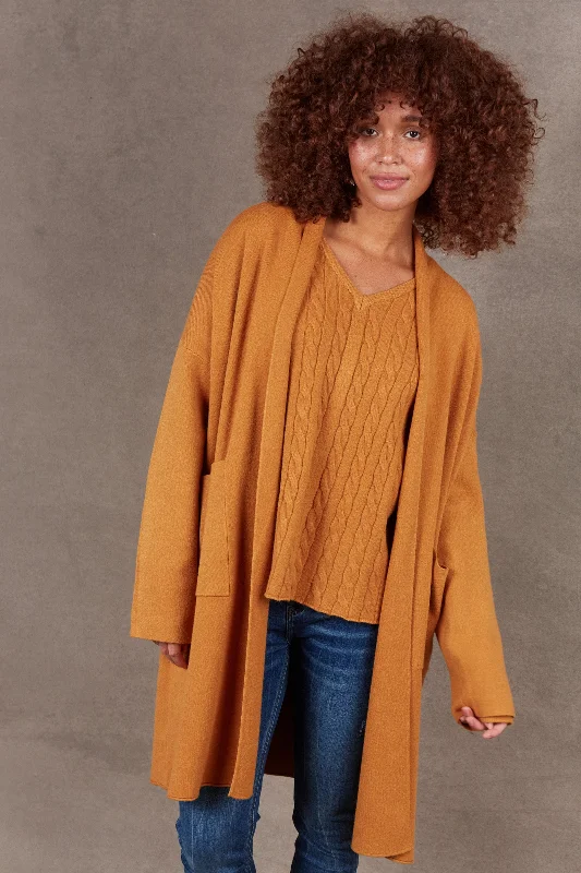 Alawa Cardigan - Ochre Youthful Women's Pop