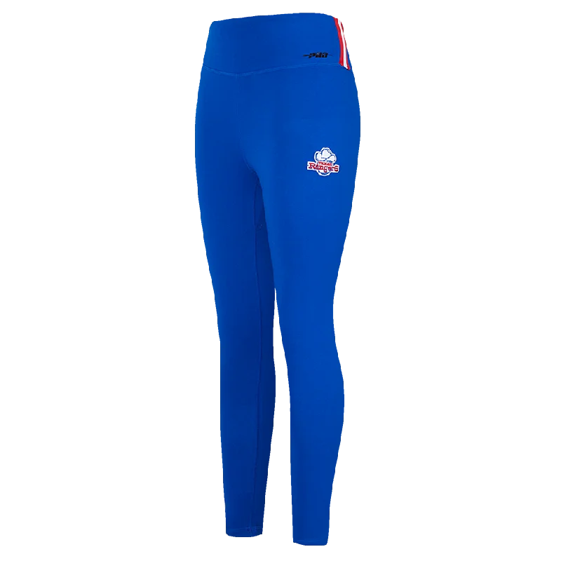 MLB TEXAS RANGERS RETRO CLASSIC WOMEN'S JERSEY LEGGIN (ROYAL BLUE) Feminine Women's Soft 