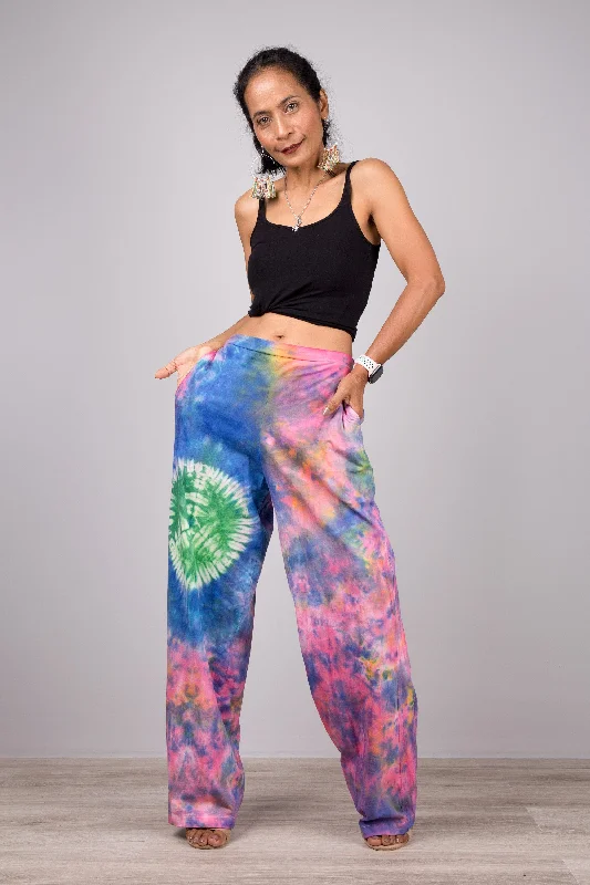 Pink Tie Dye pants European