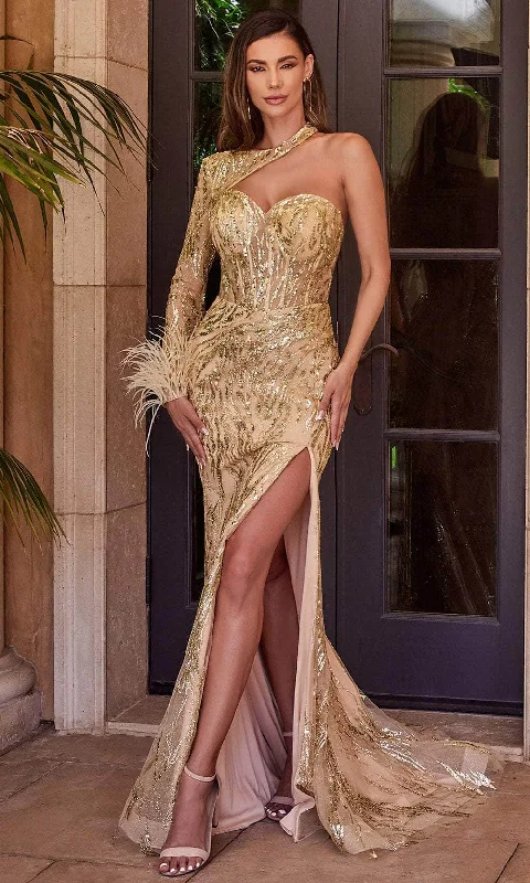 Ladivine CB131 - Embellished Glitters Evening Dress Elegant Women's 