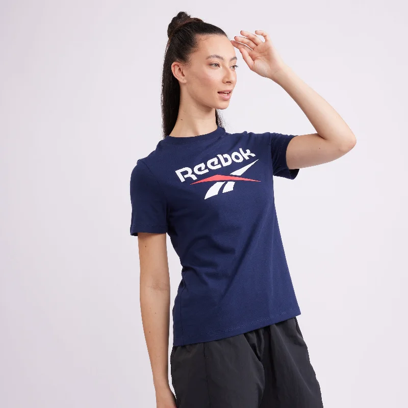 Reebok Id T-Shirt Vector Navy Practical Women's Quick - dry