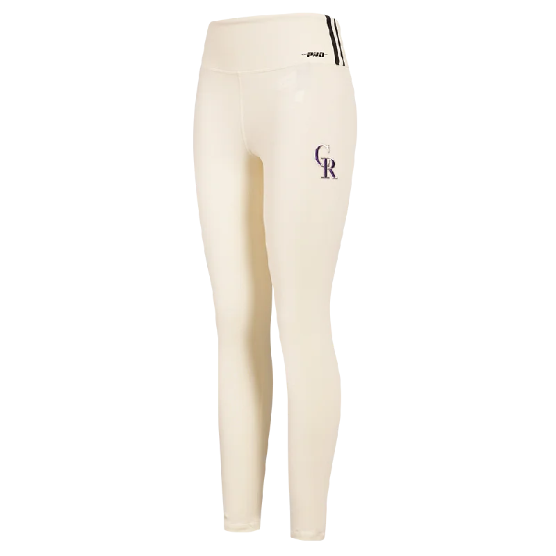 MLB COLORADO ROCKIES RETRO CLASSIC WOMEN'S JERSEY LEGGING (EGGSHELL) Sleek Women's 