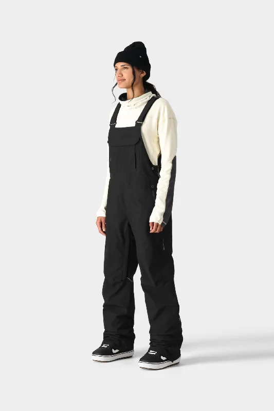 686 Women's Black Magic 20K Bib Trendy Women's Oversized
