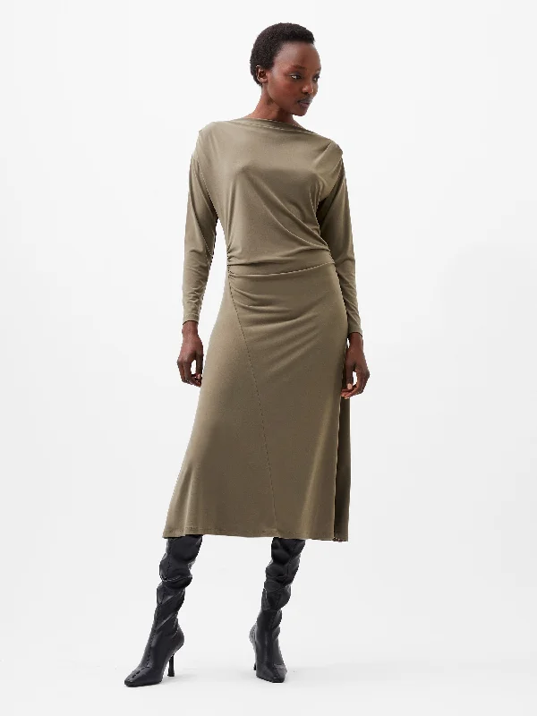 Samira Jersey Dress Artistic Women's Hand - painted