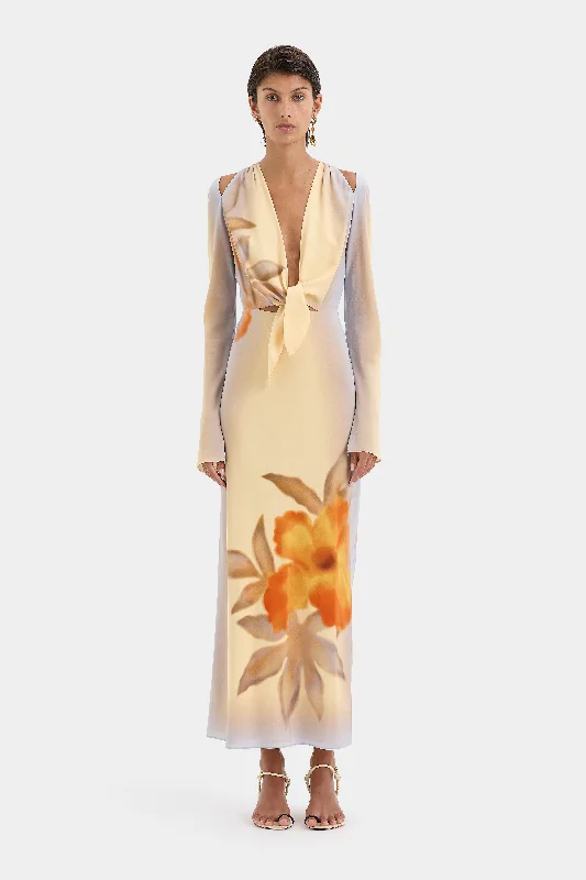 Serene Scarf Dress Stylish Women's Tropical 