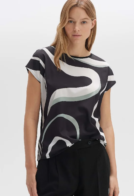 Siberti Print Top Classic Women's Tweed