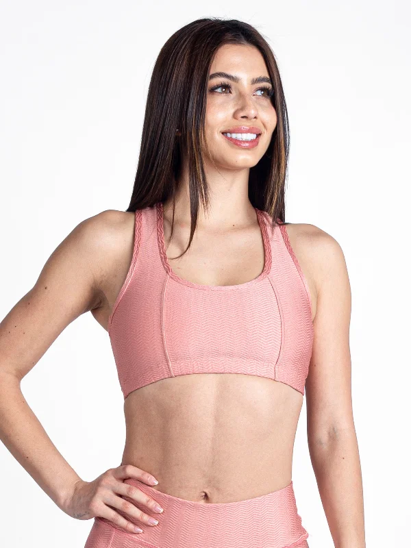 Monogram Racerback Top-Rose French