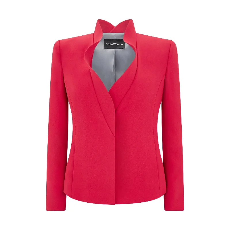 Tailored Cady Scallop Jacket Traditional Women's Wool