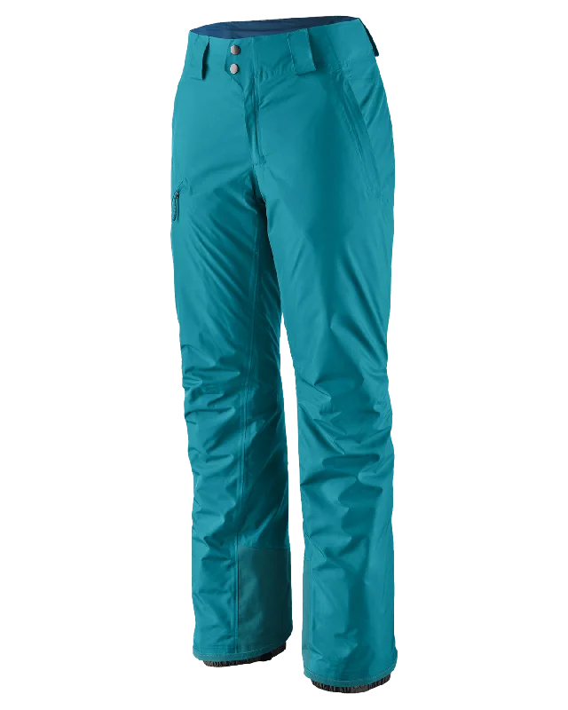 Patagonia Women's Insulated Powder Town Pants - Reg - Belay Blue Unique Women's Upcycled