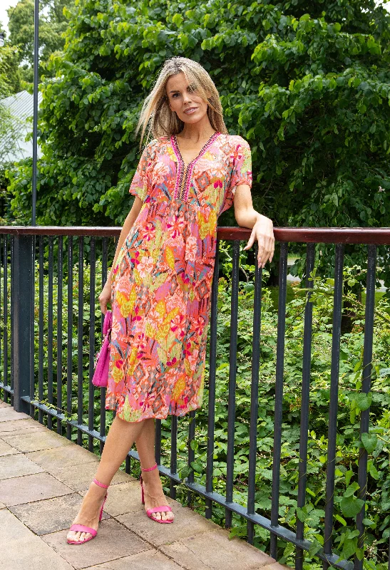 Print Pop Mesh Dress Elegant Women's Formal 