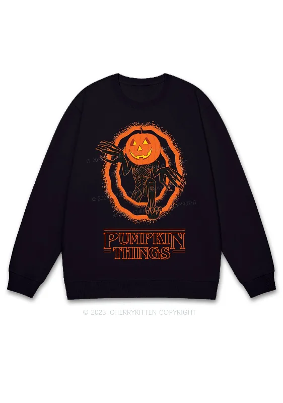 Pumpkin Things Halloween Y2K Sweatshirt Cherrykitten Hip Women's Urban
