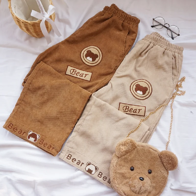Cute bear pants PL50068 Cashmere