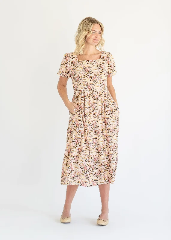 Clara Puffed Sleeve Maxi Dress - FINAL SALE Vintage Women's 1970S 
