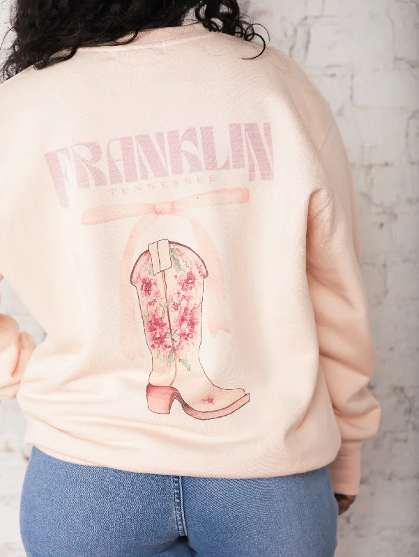 Franklin Boot & Bow Sweatshirt Sophisticated Women's 