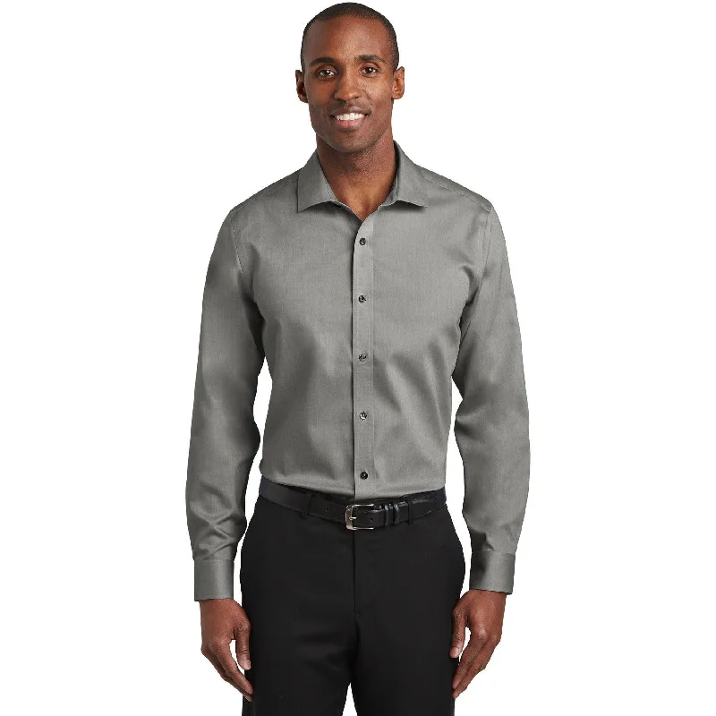 CLOSEOUT - Red House Slim Fit Pinpoint Oxford Non-Iron Shirt Unique Women's Upcycled