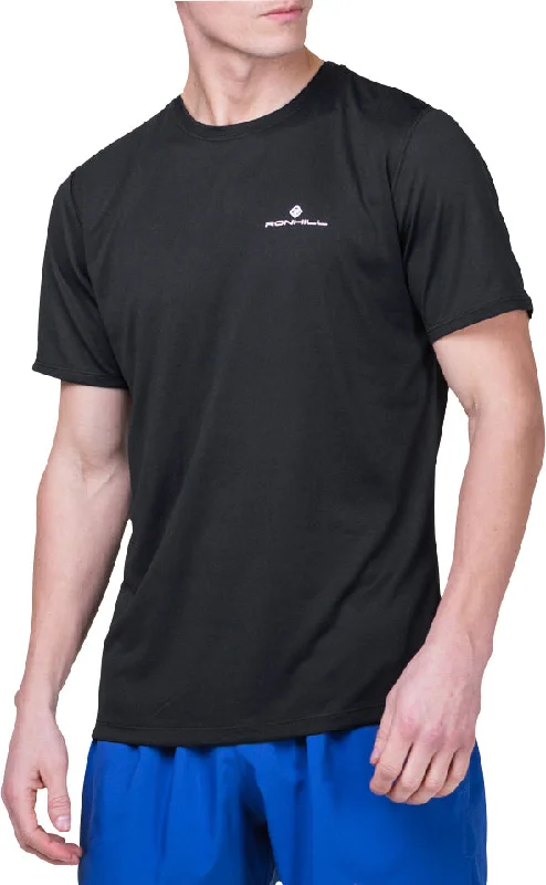 Ronhill Core Short Sleeve Mens Running Top - Black Cashmere