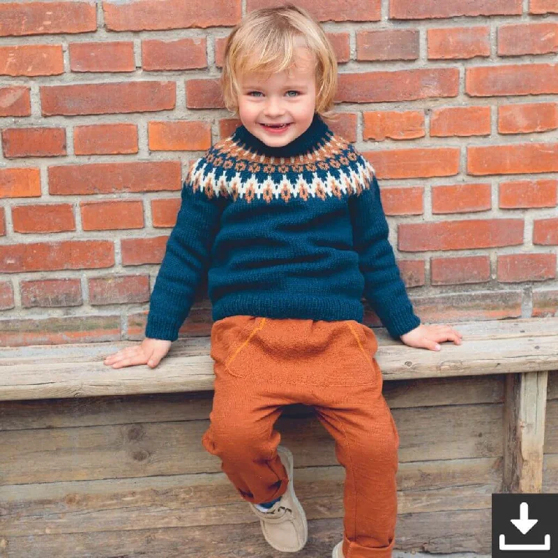 Kinder Pullover Nord Strickanleitung - Sandnes Garn (PDF) Adventure