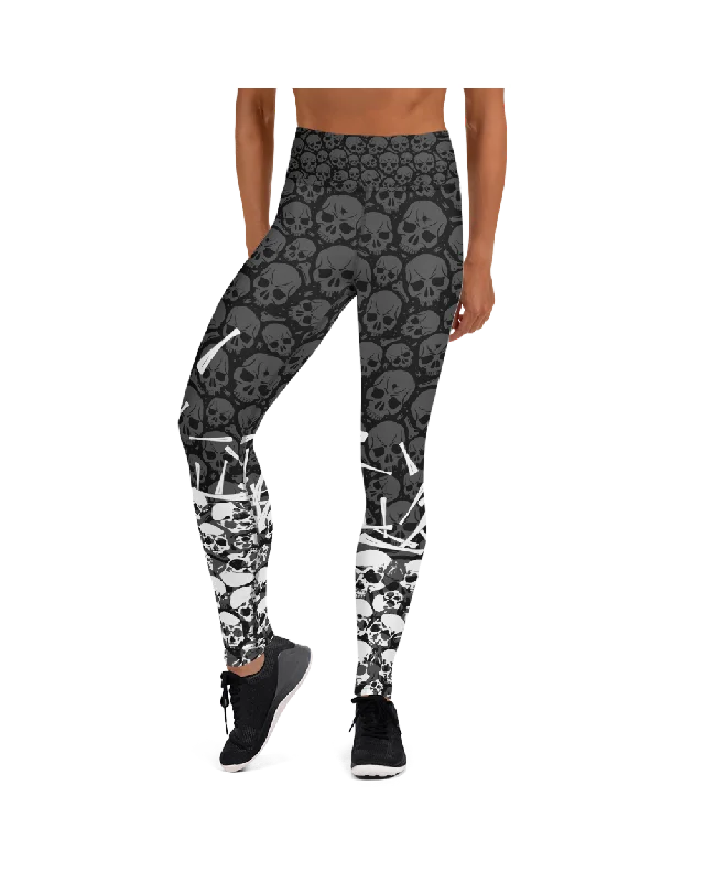 Halloween Bones Yoga Pants Casual Women's Japanese 