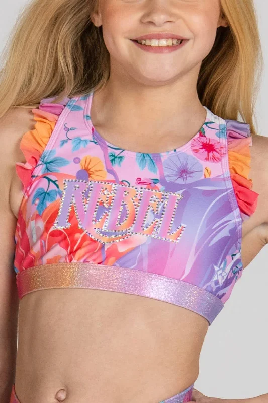 Robin Sports Bra in Floral Fairytale Modern Women's 