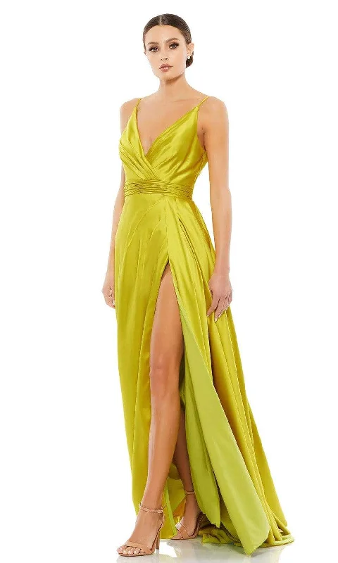 Mac Duggal - 12443 Long Draped A-Line Gown Traditional Women's Wool