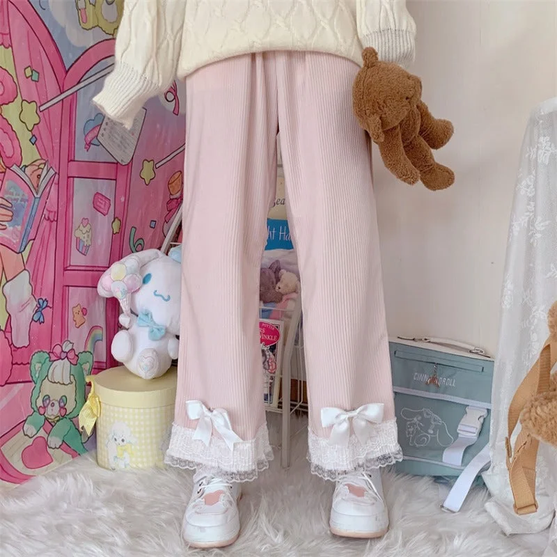 Cute bow trousers PL51971 Dapper Women's Bow - adorned