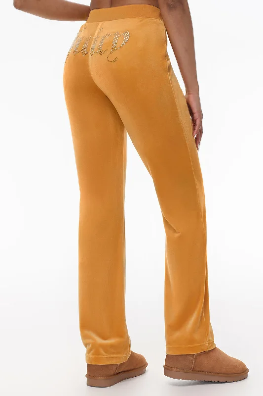 Ombre Big Bling Velour Track Pants Dynamic Women's Moto