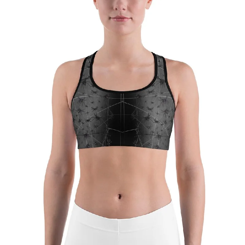 Crawling Spiders Sports Bra Hip Women's Urban