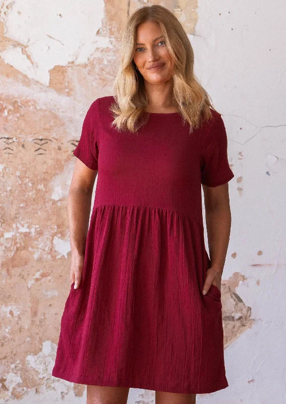 Mabel Dress Tibetan Red Youthful Women's Anime - inspired