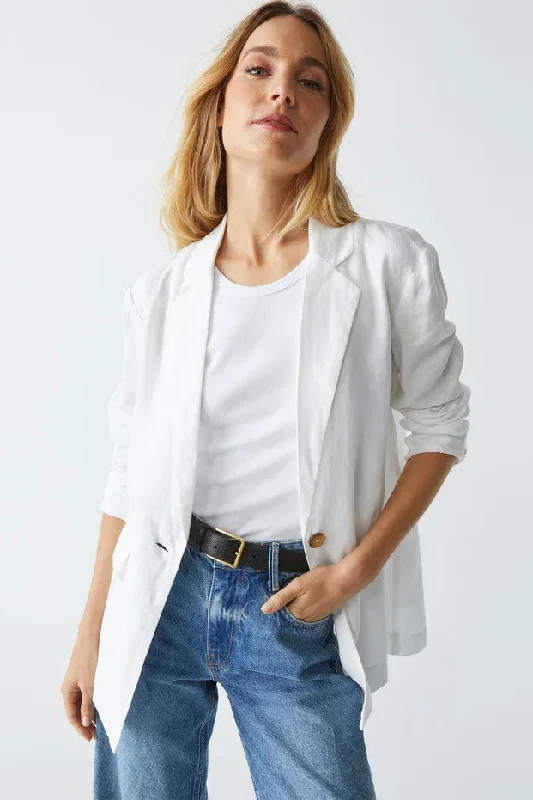 White Lottie Linen Blazer purpose