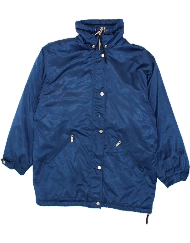 BELFE & BELFE Womens Oversized Rain Jacket UK 12 Medium Navy Blue Athletic Women's 