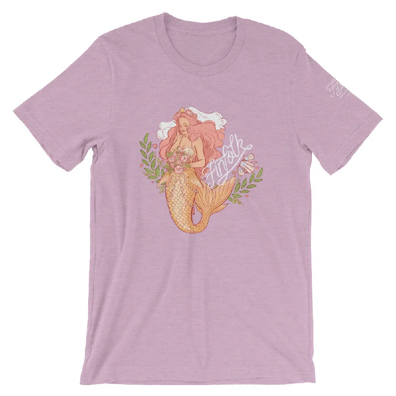 Mermaid Bride T-Shirt Artistic Women's Avant - 