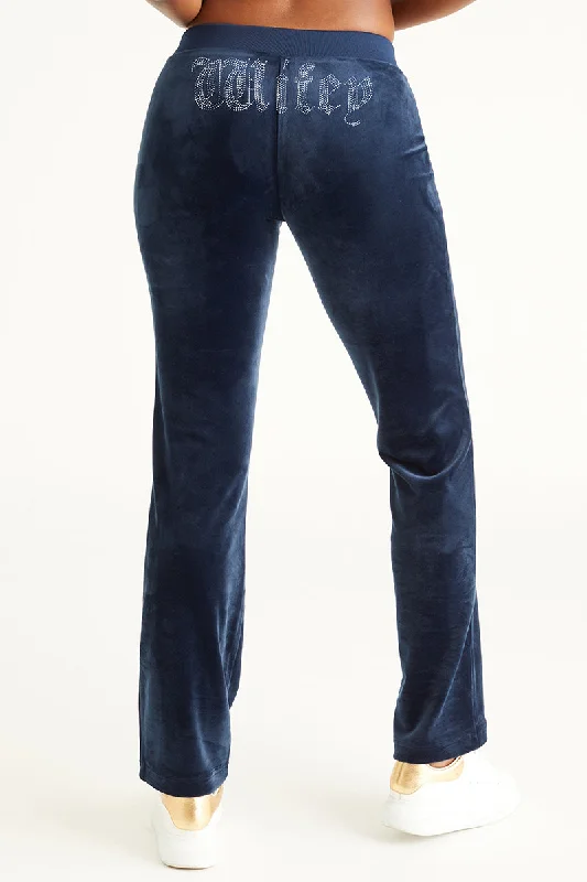 Wifey Big Bling Velour Track Pants Sleek Women's 