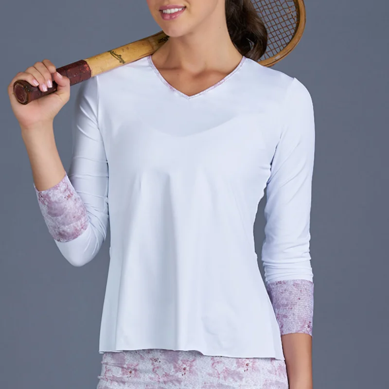 Rust Long-Sleeve Top (white) Artistic Women's Avant - 