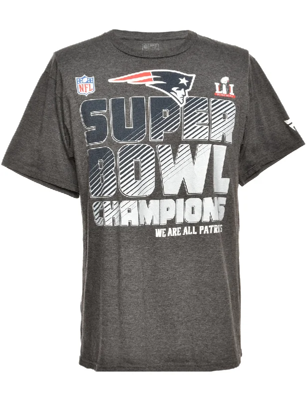 NFL Dark Grey Sports T-shirt - M Refined Women's Classic 