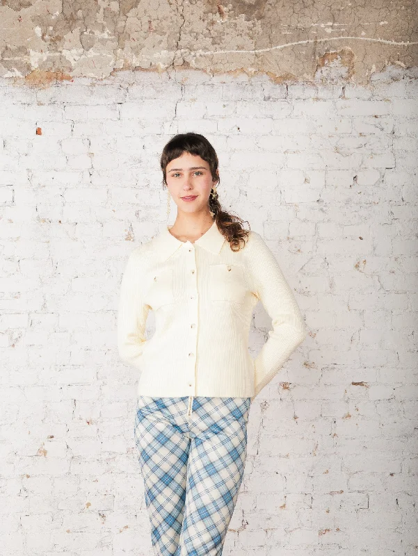 Leilani Collared Cardigan Gym