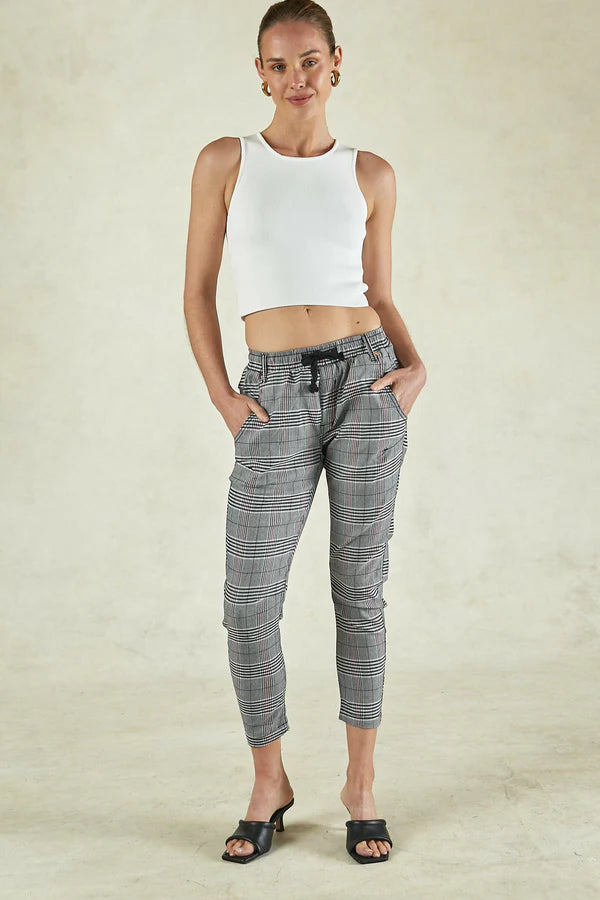 Active Ruby Check Jeans Sharp Women's Italian